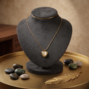 The Beautiful Heart-Shaped Pearl Pendant Chain