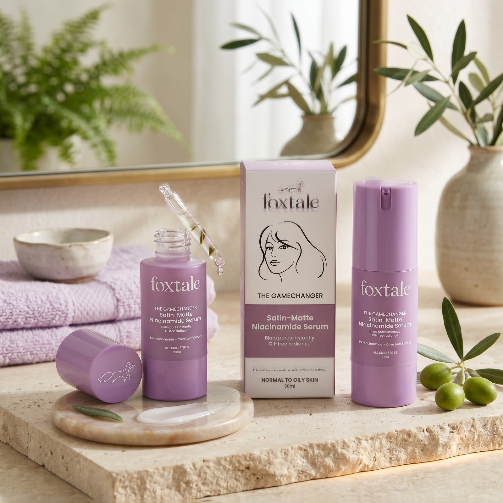 Foxtale Satin Matte Niacinamide Serum (30ml)