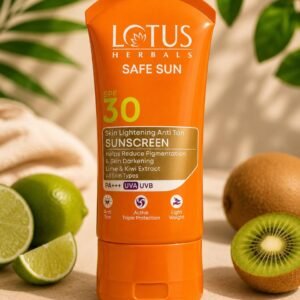 Lotus Safe Sun Sunscreen with Lime & Kiwi Extracts (50g)
