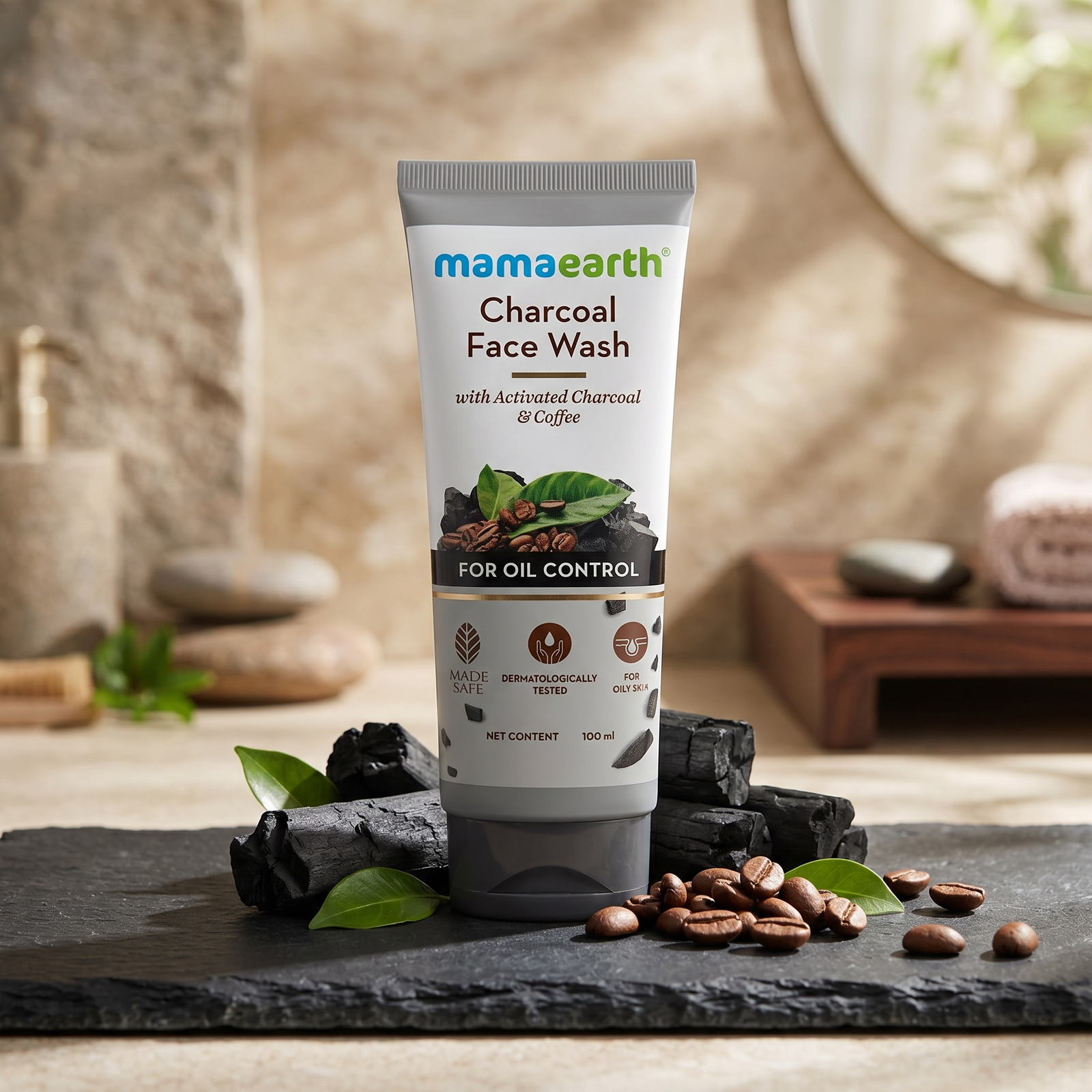 Mamaearth Charcoal Facewash (100ml)