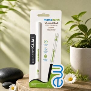Mamaearth Charcoal Black Kajal With Vitamin C & Chamomile
