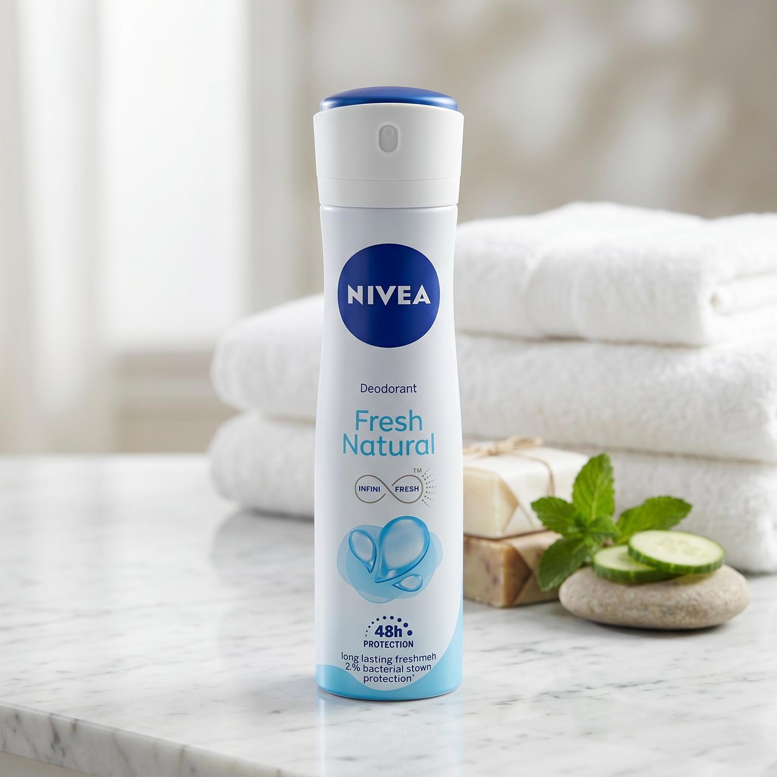 NIVEA Fresh Natural, Floral Scent Deodorant (150ml)
